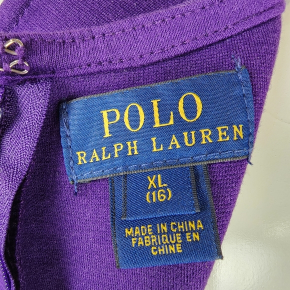 Polo Ralph Lauren Sleeveless Tennis Dress Purple Girls Size XL(16) - Picture 2 of 12